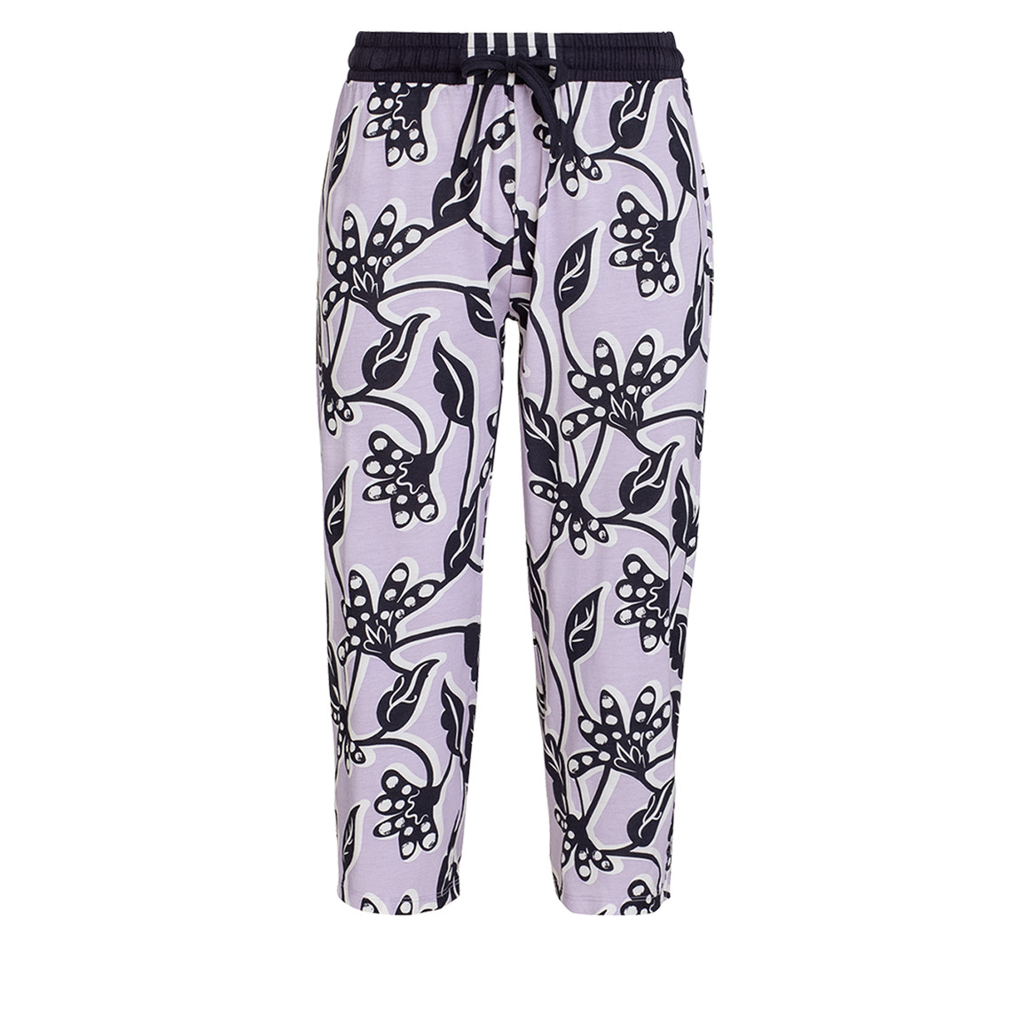 Damen 34-Schlafhose mit floralem Muster