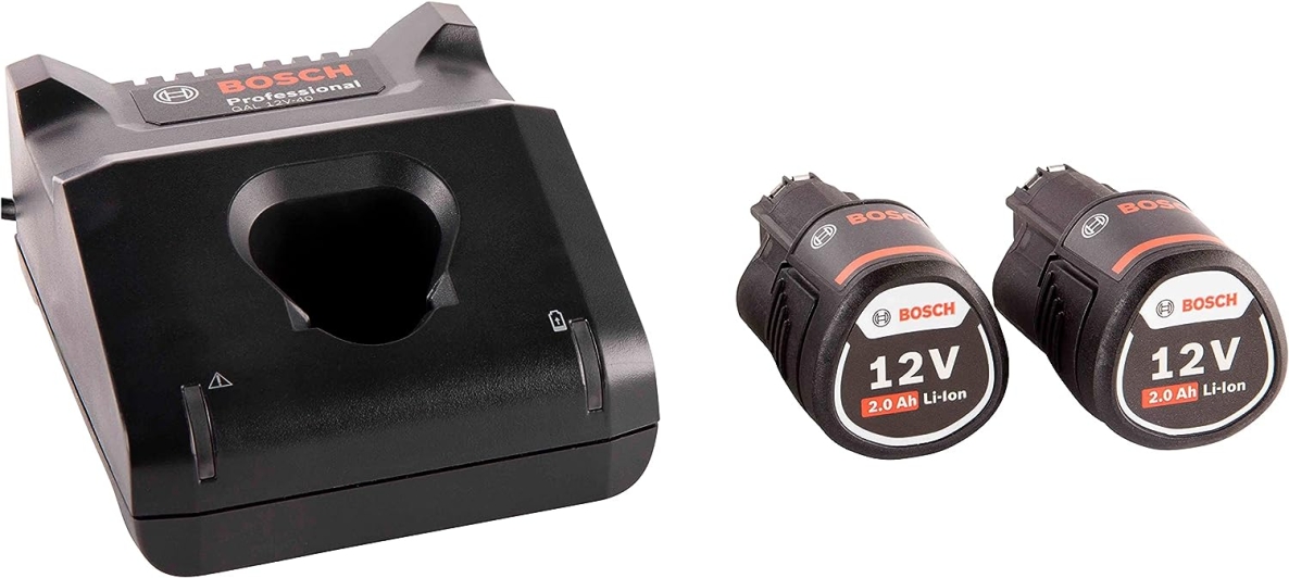Bosch Blue Accessories 1600A019R8 Zestaw startowy 2 x GBA 12 V 2,0 Ah + GAL 12V-40 Professional
