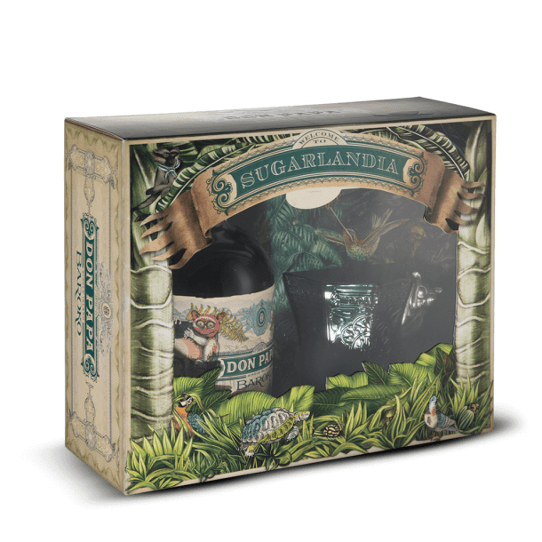 Coffret Don Papa Surgarlandia + 1 Verre