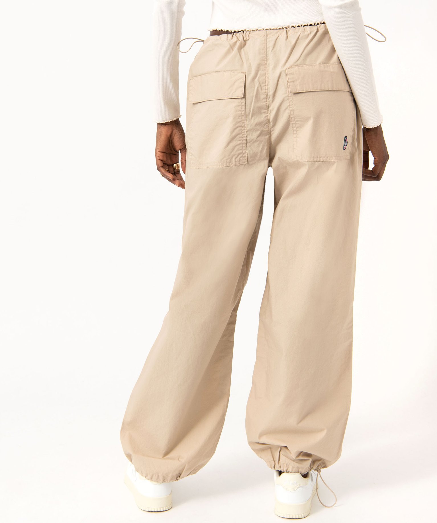 Pantalon large esprit cargo femme - Camps United beige | GEMO