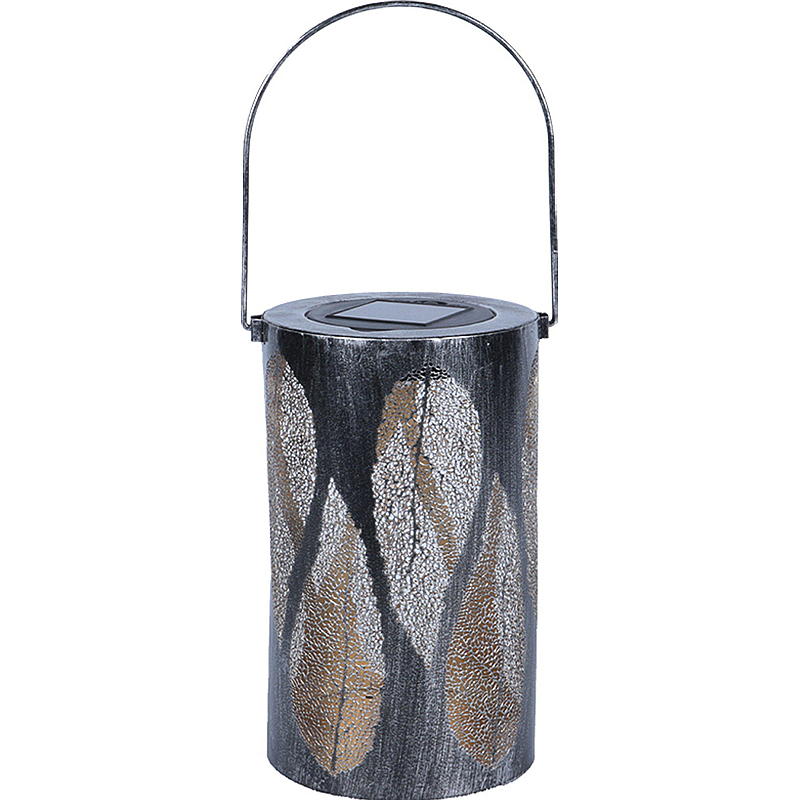 Home Lykt m/solcelle 12x20 cm, metall