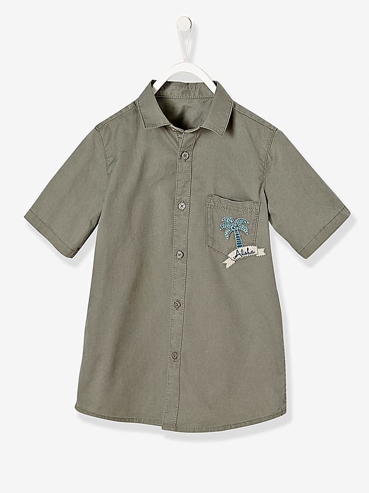 vertbaudet Hemd in Khaki günstig kaufen 146/152
