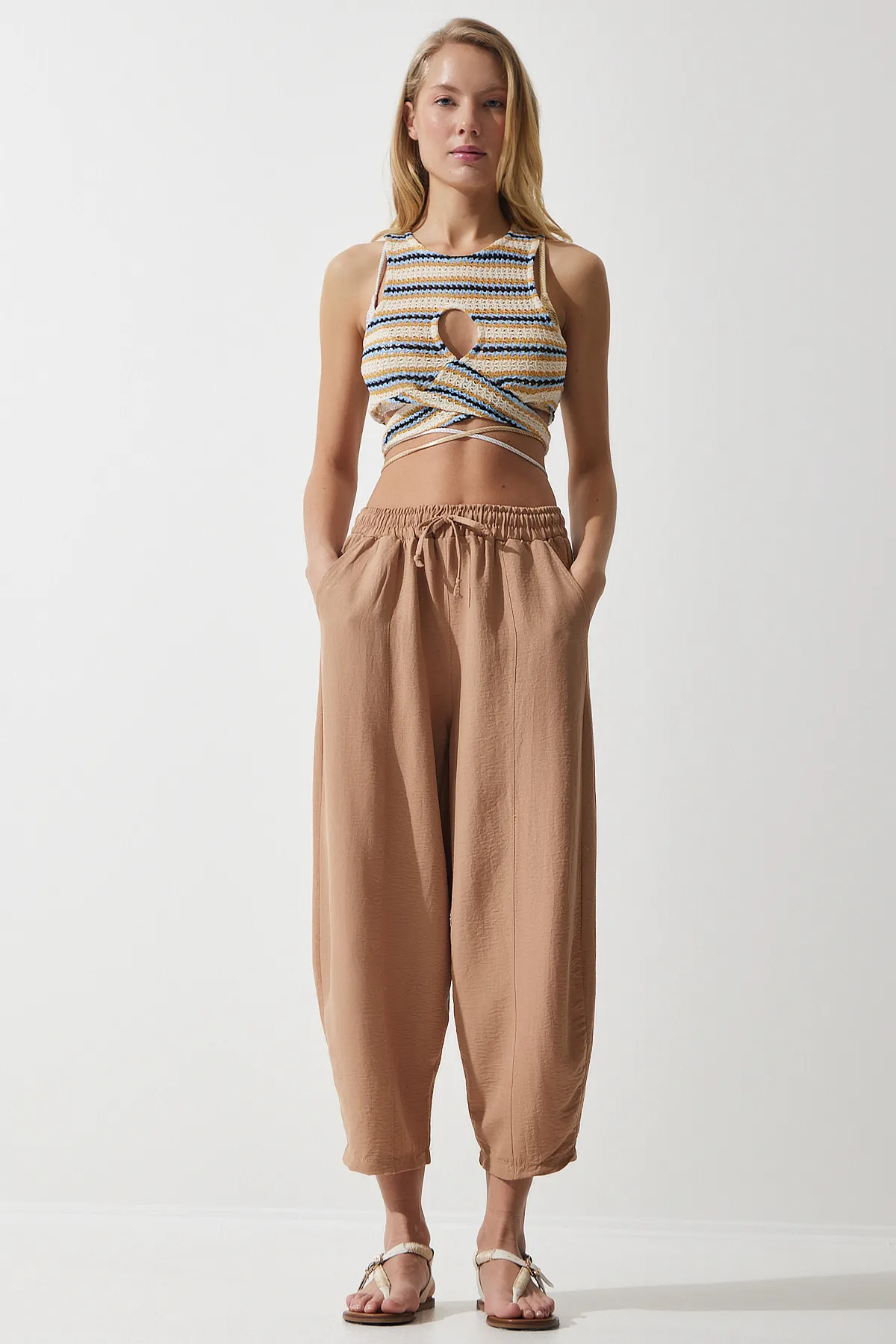 Happiness İstanbul  Hose - Beige - Karottenhose