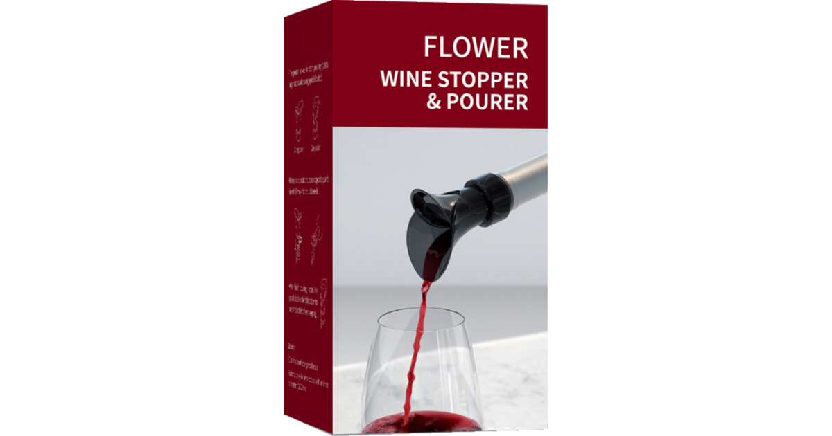 Wine Server & Stopper Flower