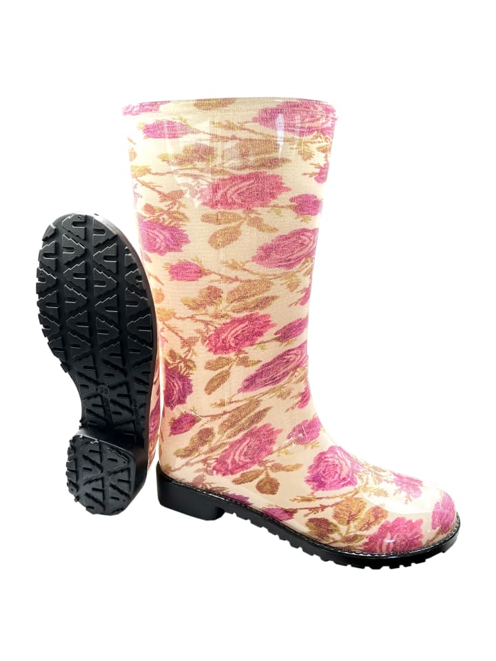 W.K.TEX Damen-Regenstiefel in weiß günstig kaufen