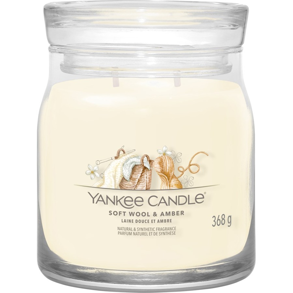 Yankee Candle Bougies parfumées Soft Wool & Amber Bougie