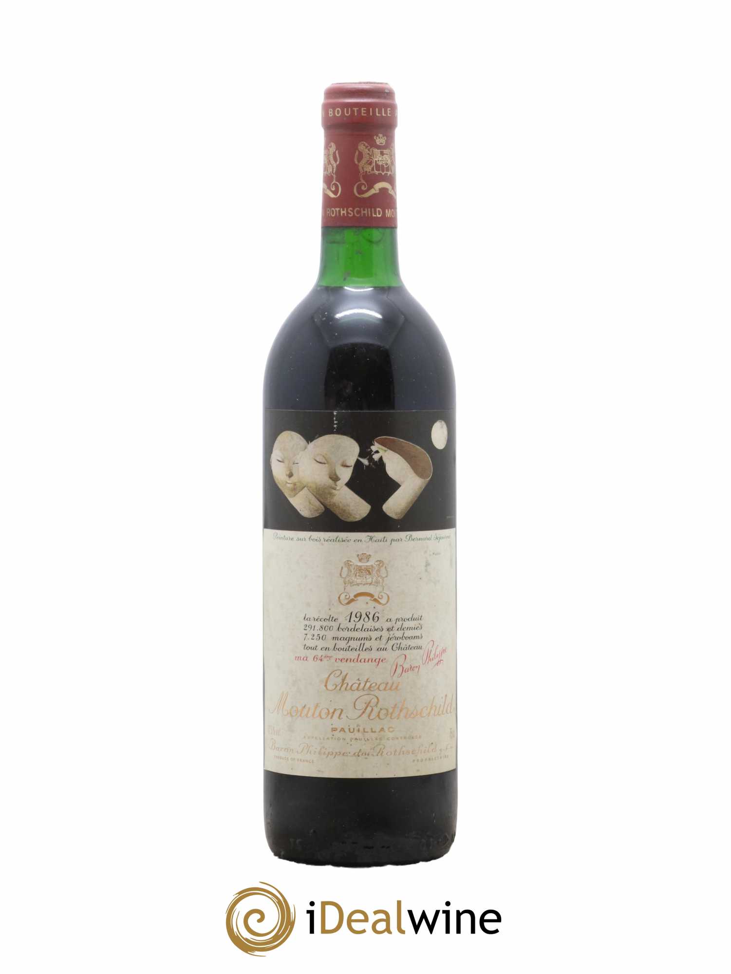 Château Mouton Rothschild 1er Grand Cru Classé  1986 - Lot de 1 Bouteille