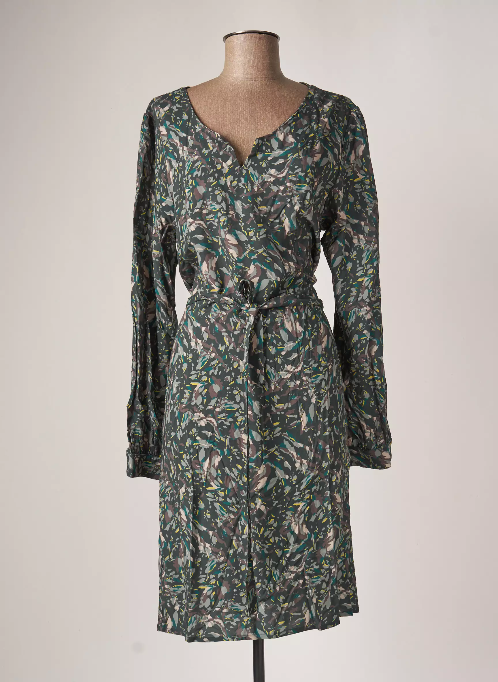 Diplodocus Robes Mi Longues Femme couleur vert