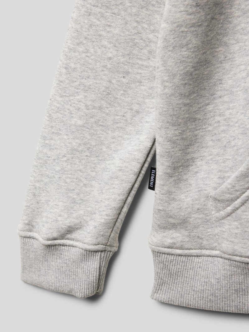Hoodie mit Känguru-Tasche Modell 'PHOENIX' in mittelgrau meliert