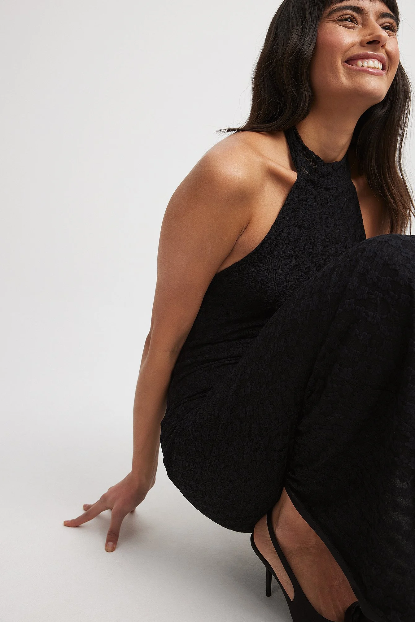 Midikleid mit Spitze
