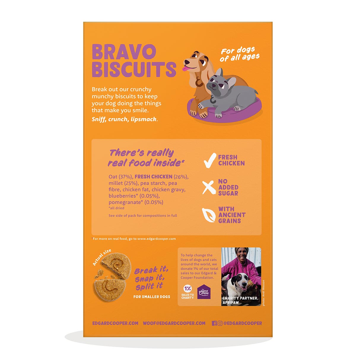 Edgard&Cooper Biscuits Huhn 400g günstig kaufen bei ZooRoyal