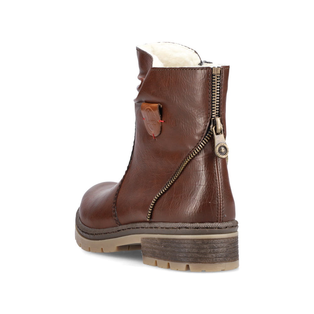 Rieker Damen Kurzstiefel kastanienbraun