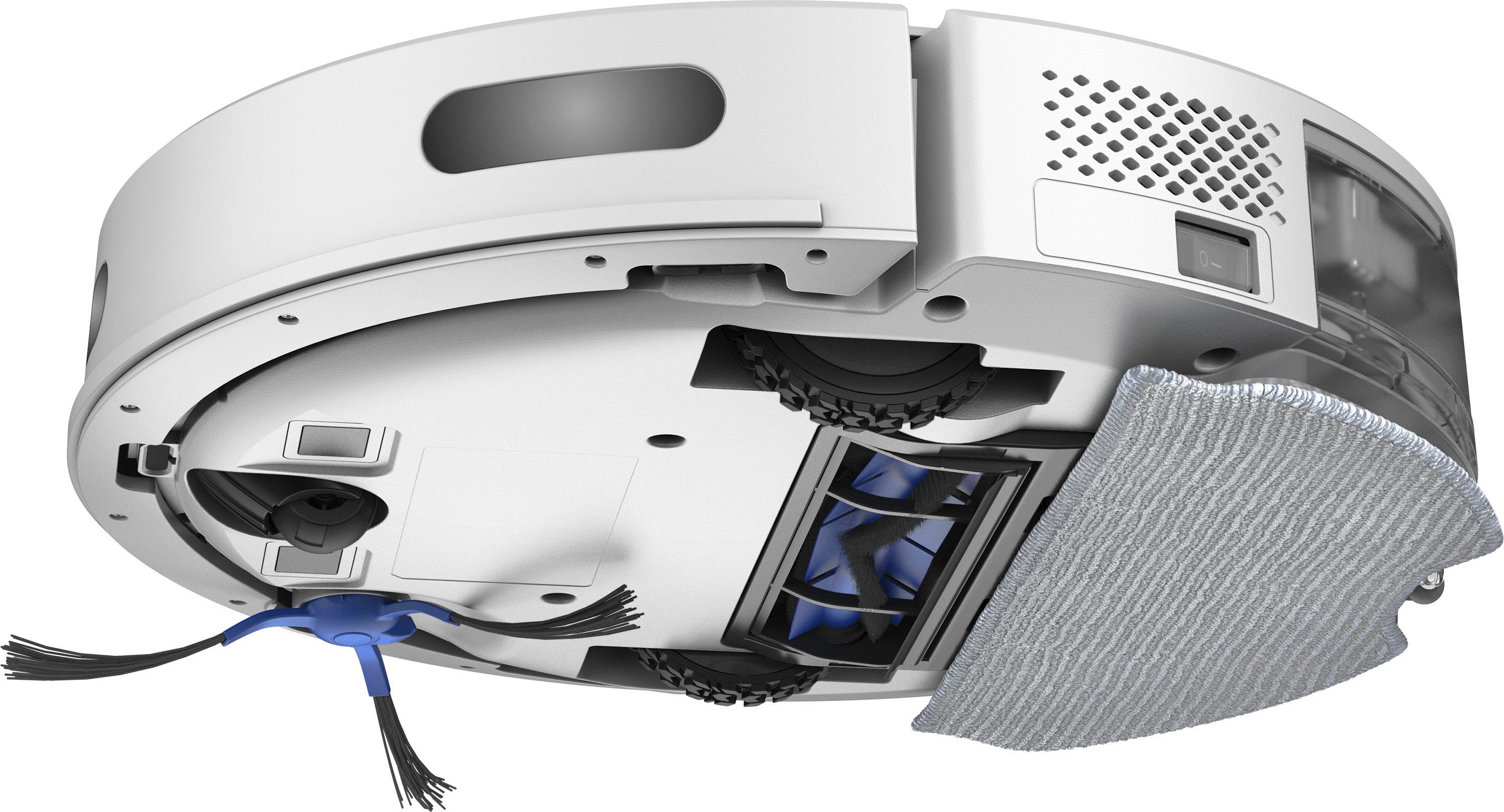 Medion® Saugroboter X10 SW, mit Lasernavigation und Wischfunktion, 20 W, 2.700Pa Saugkraft, 2in1 Roboterstaubsauger, präzise Kartenerstellung