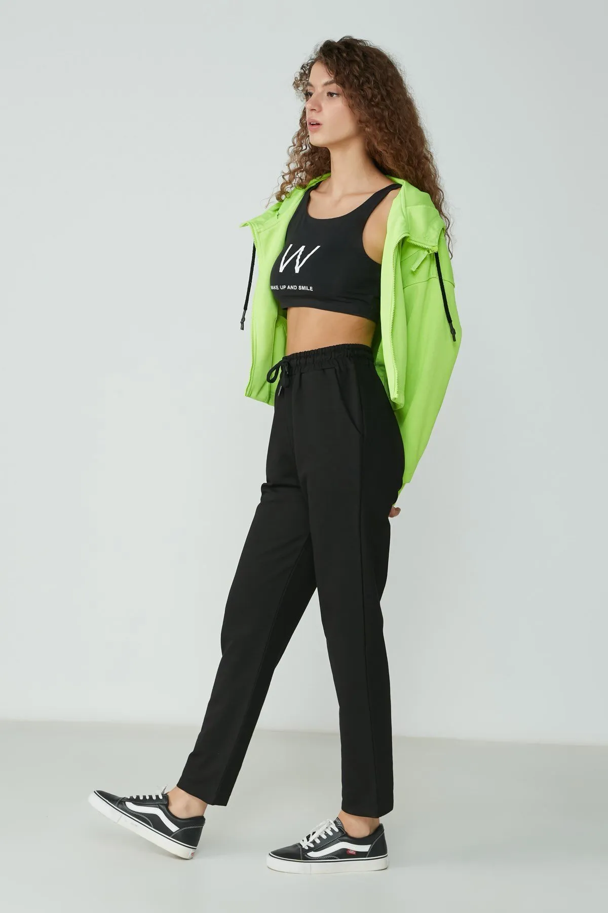 C&City  Jogginghose mit geradem Bein 733 Schwarz