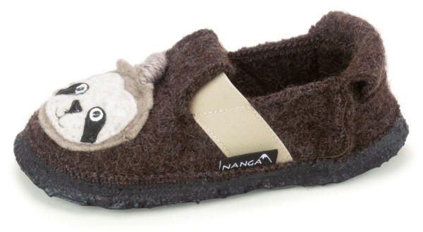 Nanga ~ Schurwoll Hausschuh ~ Shaggy Sloth (braun)