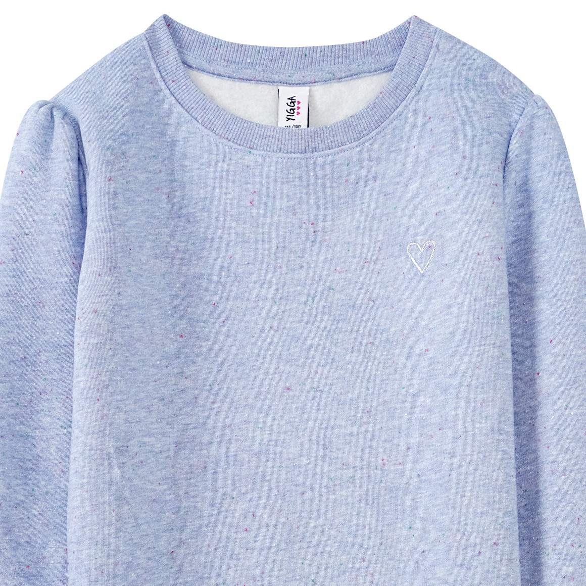 Mädchen Sweatkleid mit kleiner Stickerei