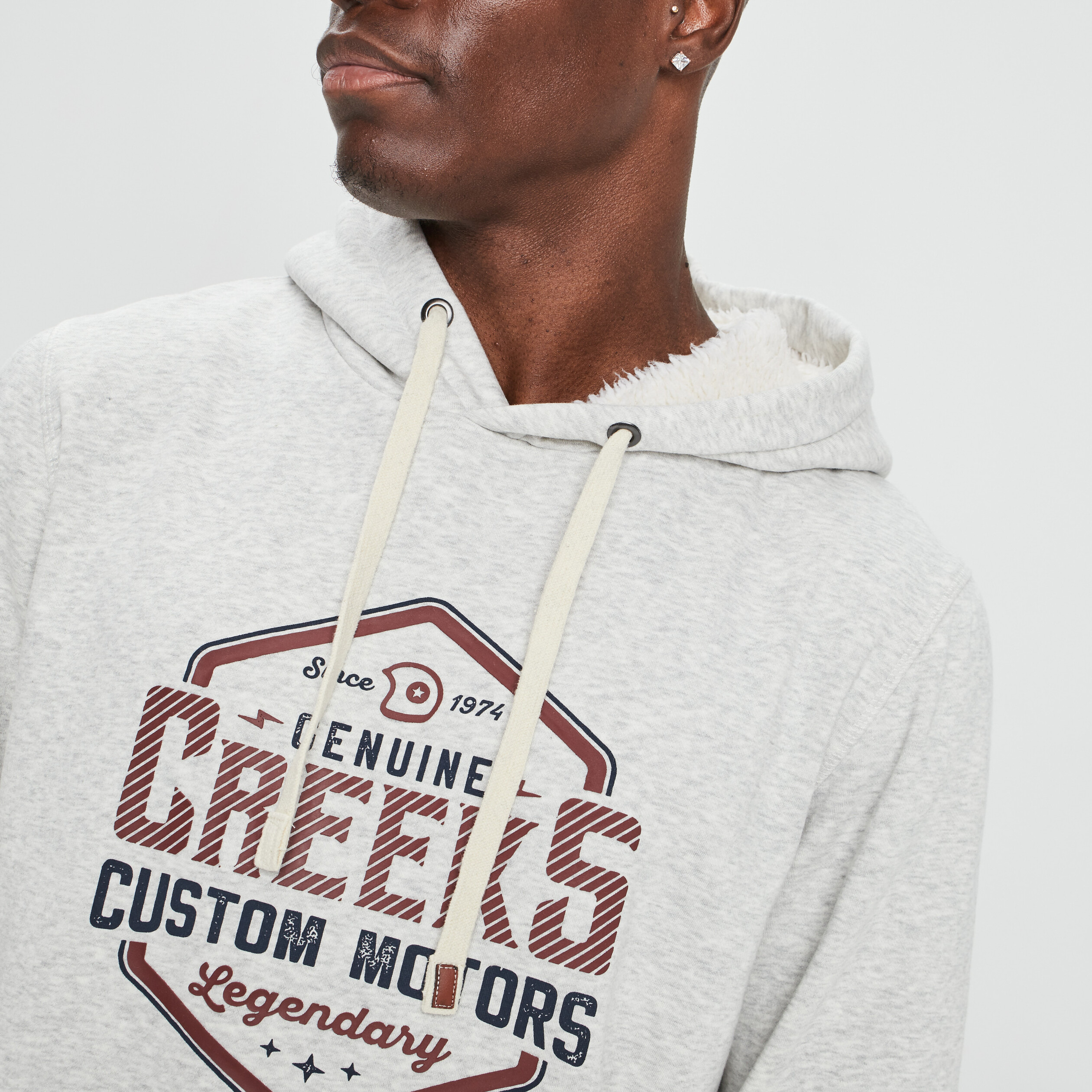 Gilet à capuche hoodie Creeks ivoire homme | La Halle