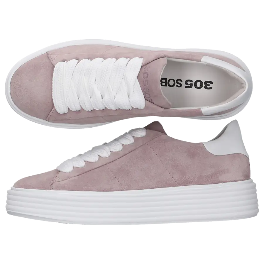 305 SOBE - Sneaker low COCKER Veloursleder - pink