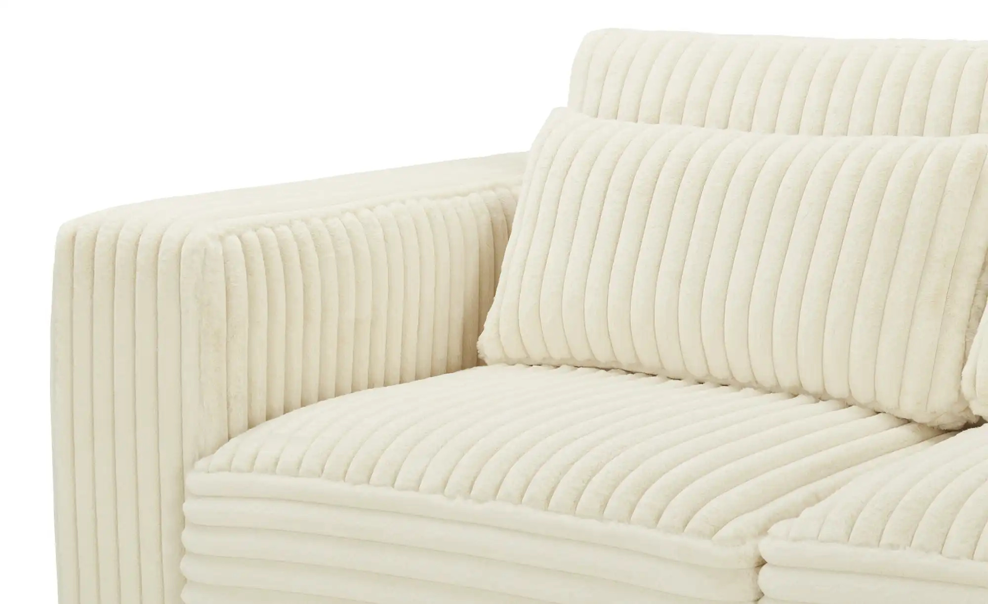 Twist Ecksofa in modernem Breitcord Torrino