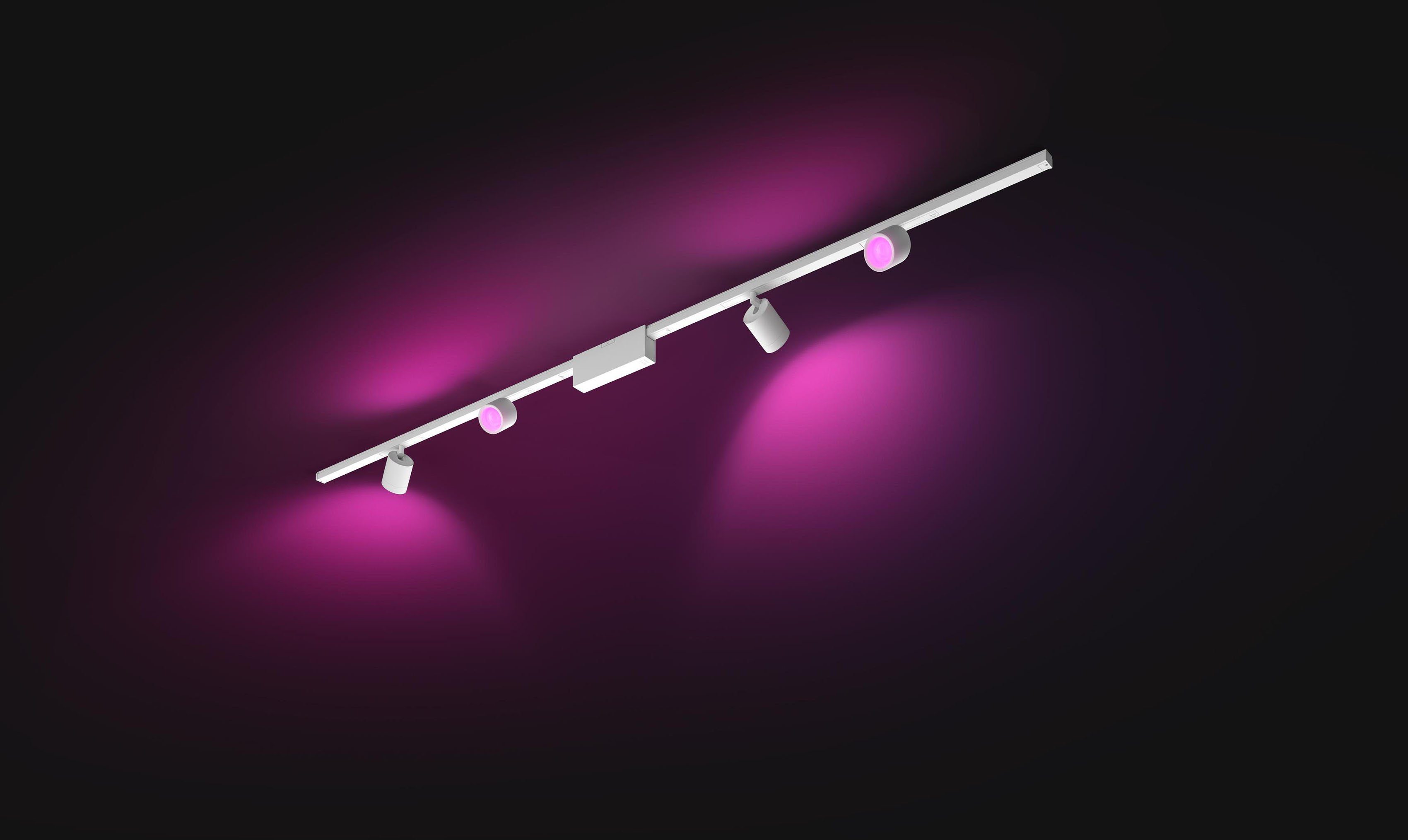Philips Hue LED Deckenleuchte Perifo, Dimmer, LED fest integriert, Farbwechsler, Schienensystem