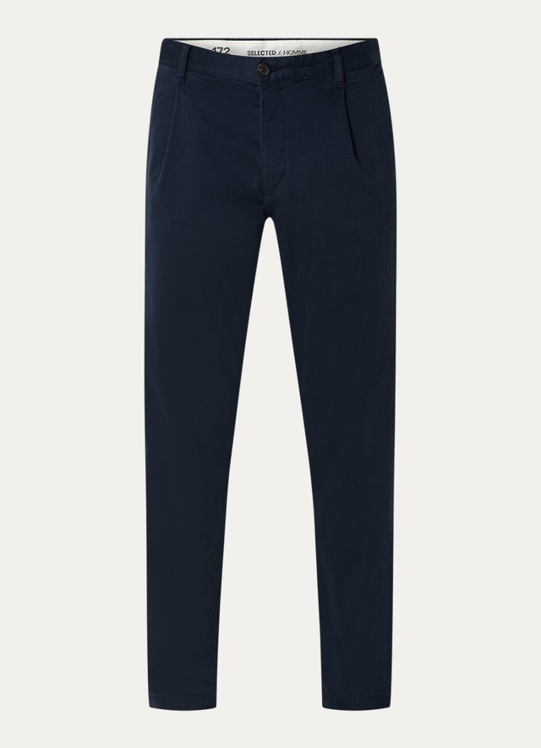 Pantaloni slim fit Ron da uomo selezionati, en misto cotone biologico con tasche laterali.
