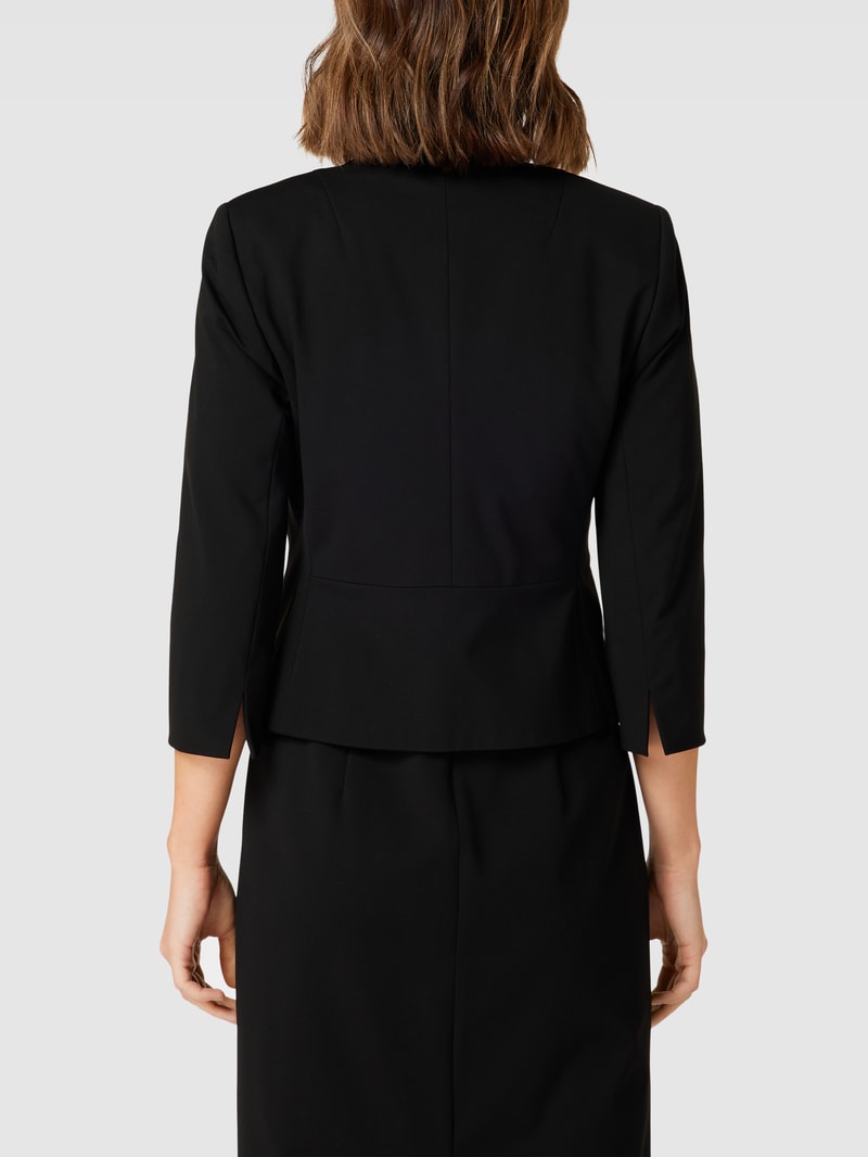 Blazer mit Hakenverschluss in schwarz