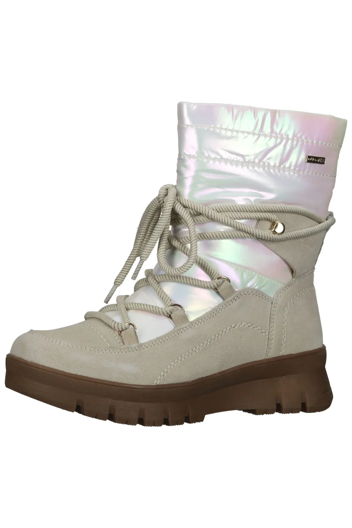 Tamaris Comfort  Stiefelette - Beige - Blockabsatz
