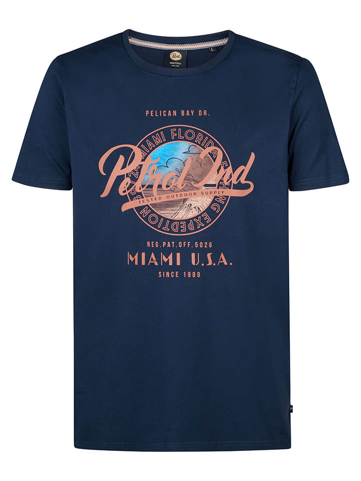 Petrol Shirt in Dunkelblau günstig kaufen