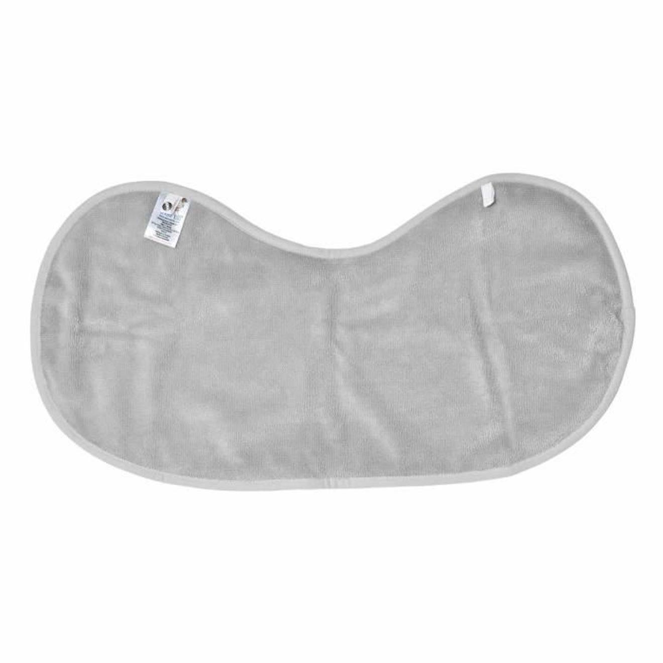 Bavoir d'épaule en gaze de coton et bambou Gris 56 x 28 cm gris