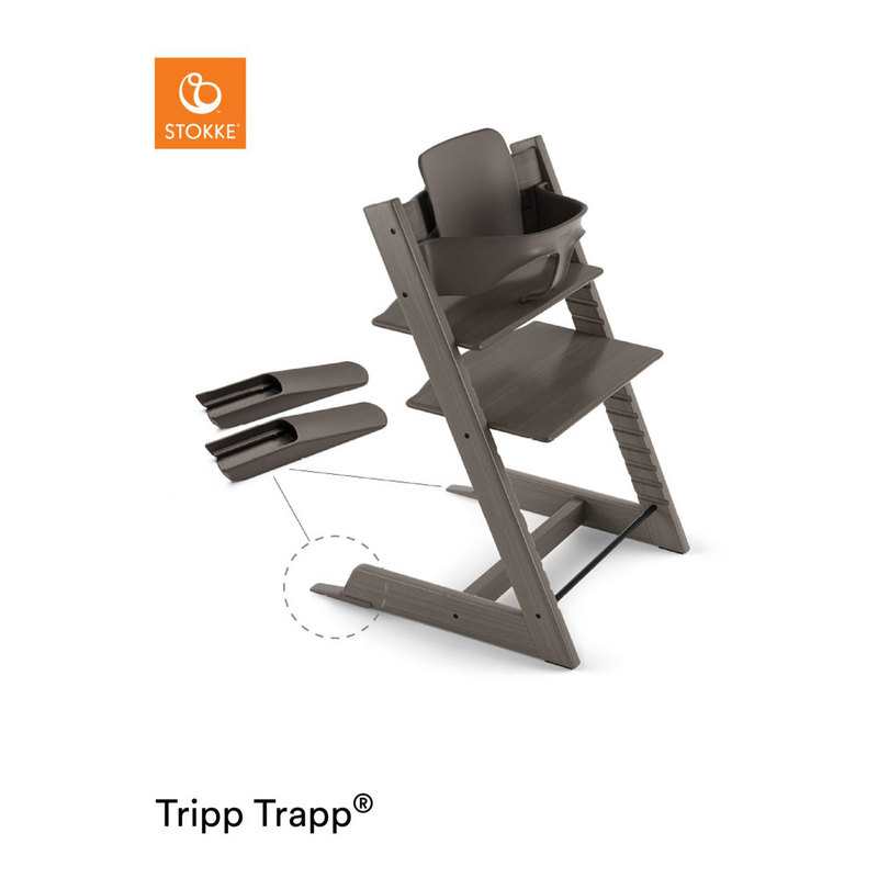Kit baby set pour chaise haute Tripp Trapp gris tempête Stokke