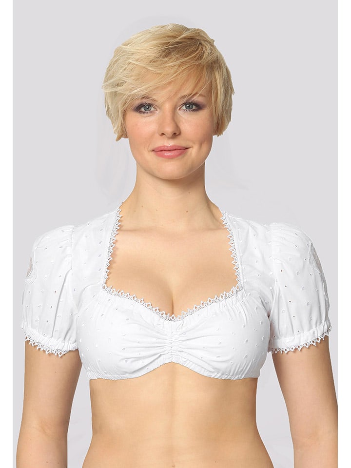 Stockerpoint Dirndlbluse in Weiß günstig kaufen