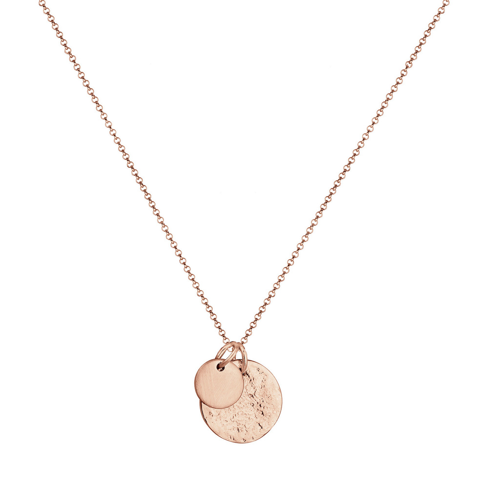 Elli Elli Collier Femmes Plaquette Géo Aspect Organique en Argent Sterling 925 Bijoux