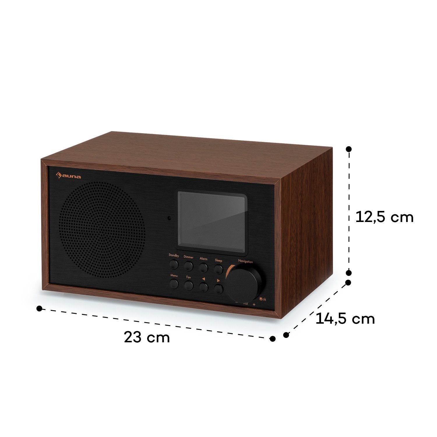 Auna Silver Star Mini Radio (DAB+;UKW;Internetradio, 8 W)