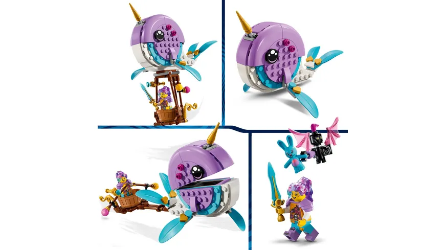 LEGO DREAMZzz 71472 Izzies Narwal-Heißluftballon