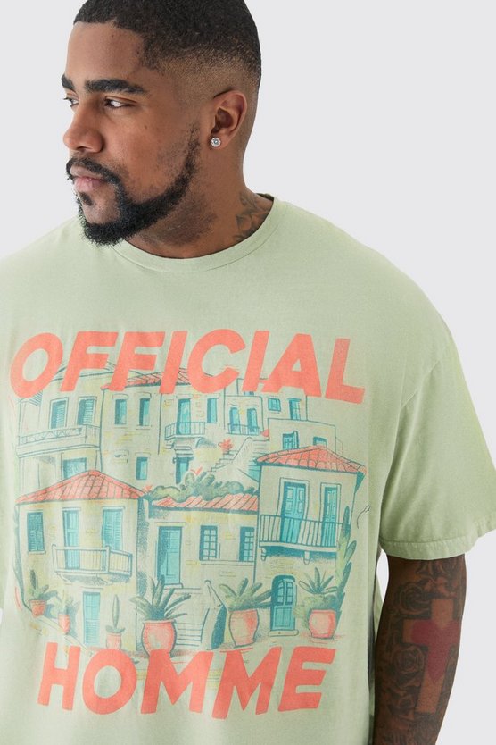 Plus T-Shirt mit Official Print