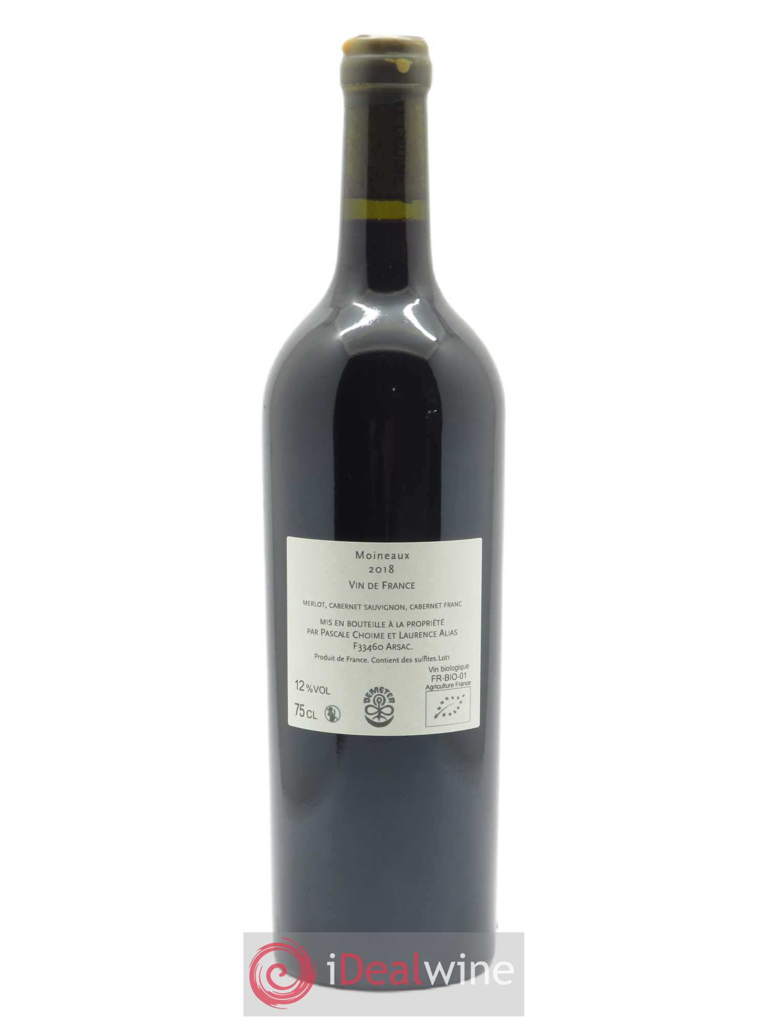 Les Closeries des Moussis - Les Moineaux  2018 - Lot de 1 Bouteille