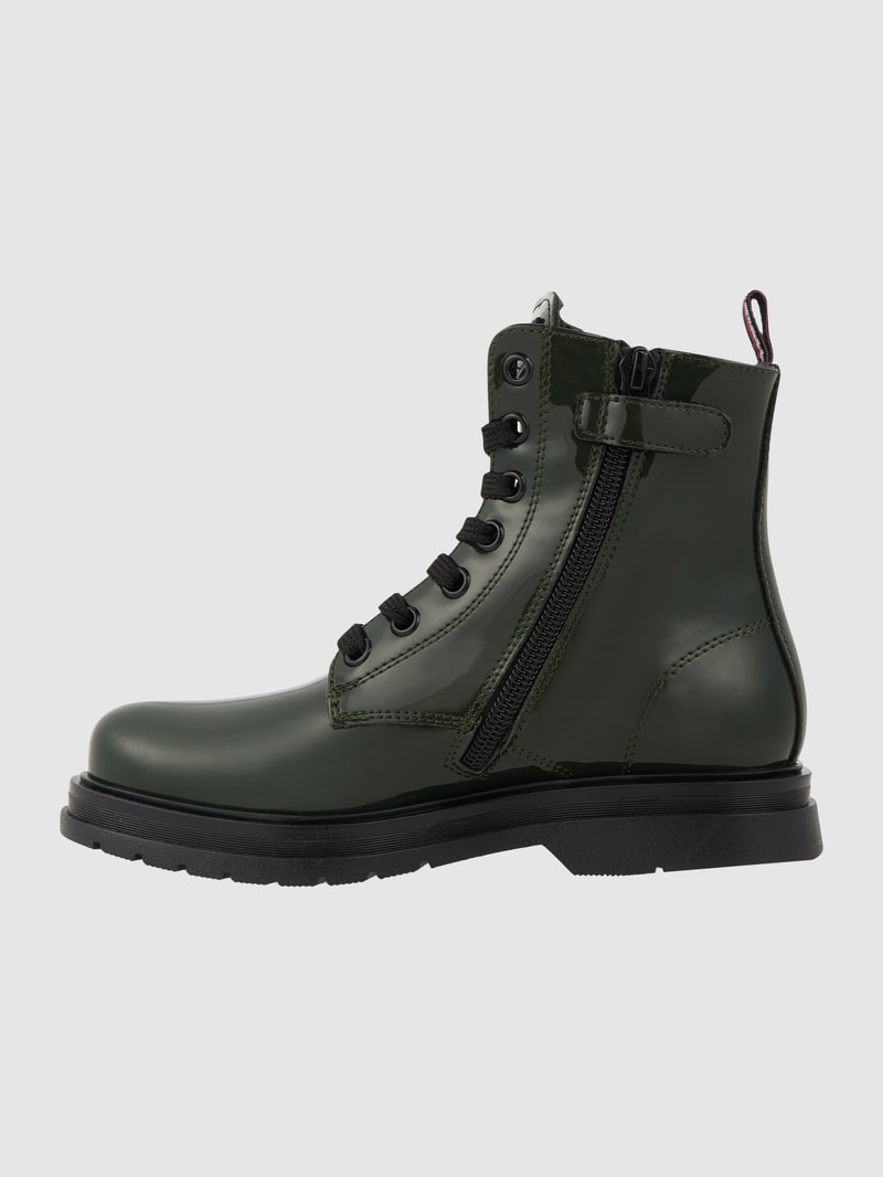 Boots in Lack-Optik Modell 'Seven' in grün