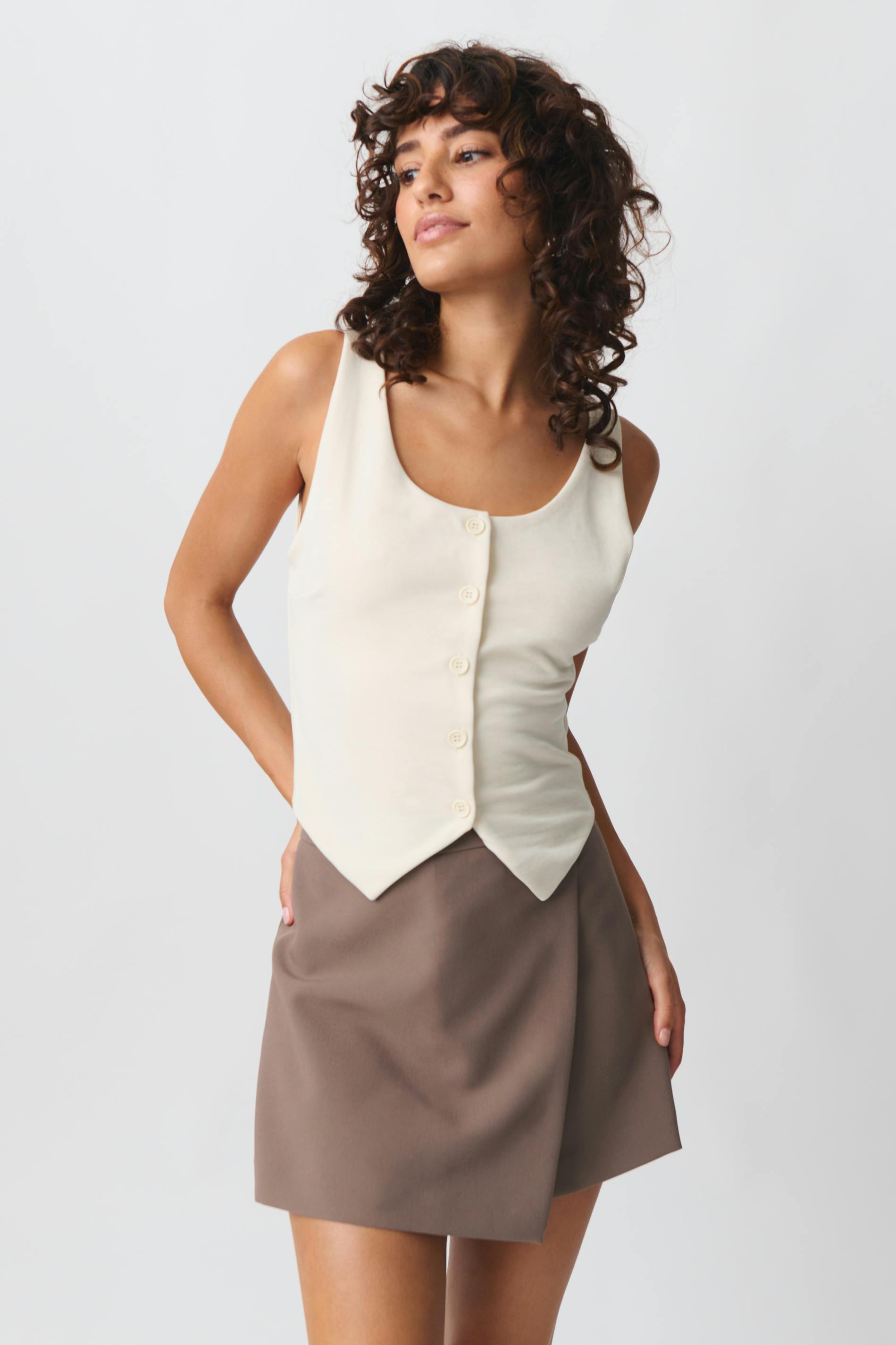 Mini wrap skort