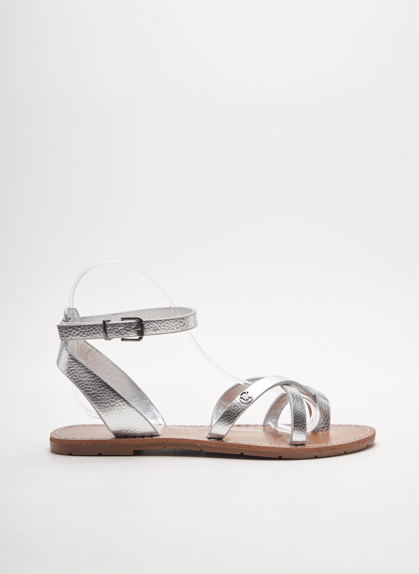 Chattawak Sandales Nu Pieds Femme couleur gris