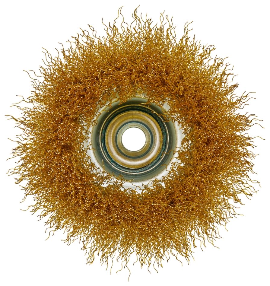 Perie Makita Accessories D-39805 cupă Sârmă de oțel placată cu alamă ondulată M14 x 100 mm