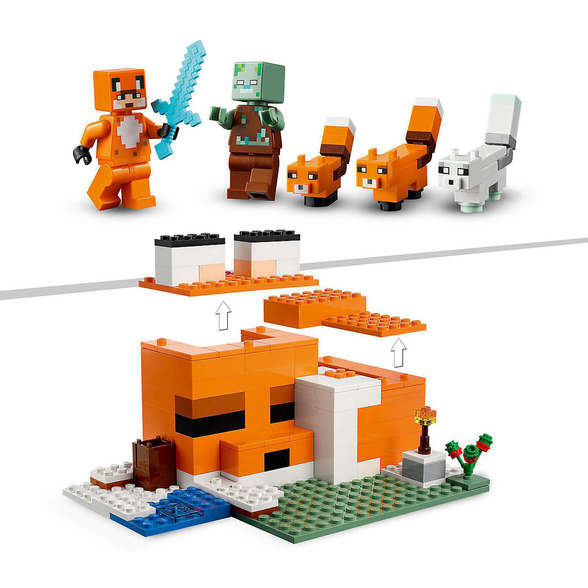 LEGO® Minecraft 21178 Die Fuchs-Lodge