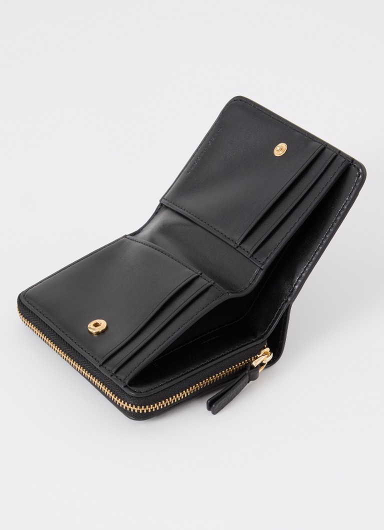 Kompaktowy skórzany portfel Marc Jacobs z logo