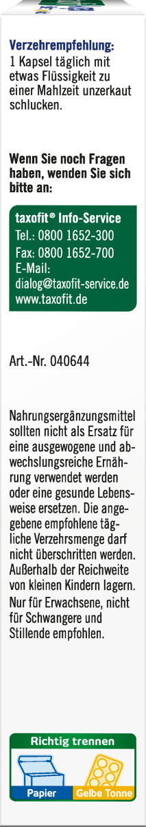 Augen Sehkraft Tag+Nacht Kapseln, 15,3 g