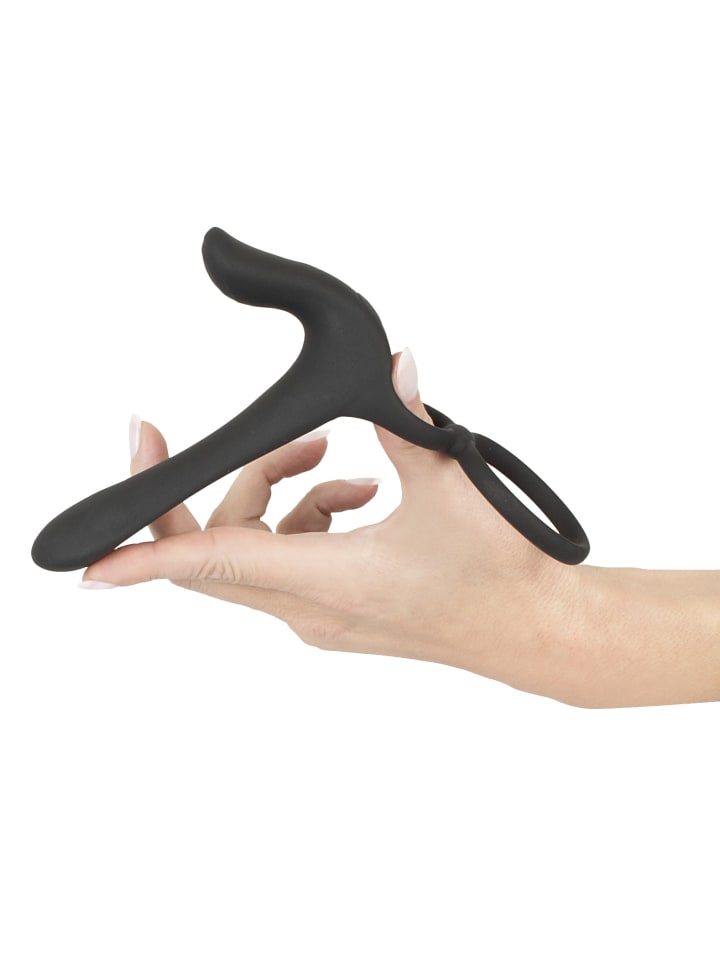 Black Velvets Paarvibrator Couple's Vibrator in schwarz günstig kaufen 14 cm