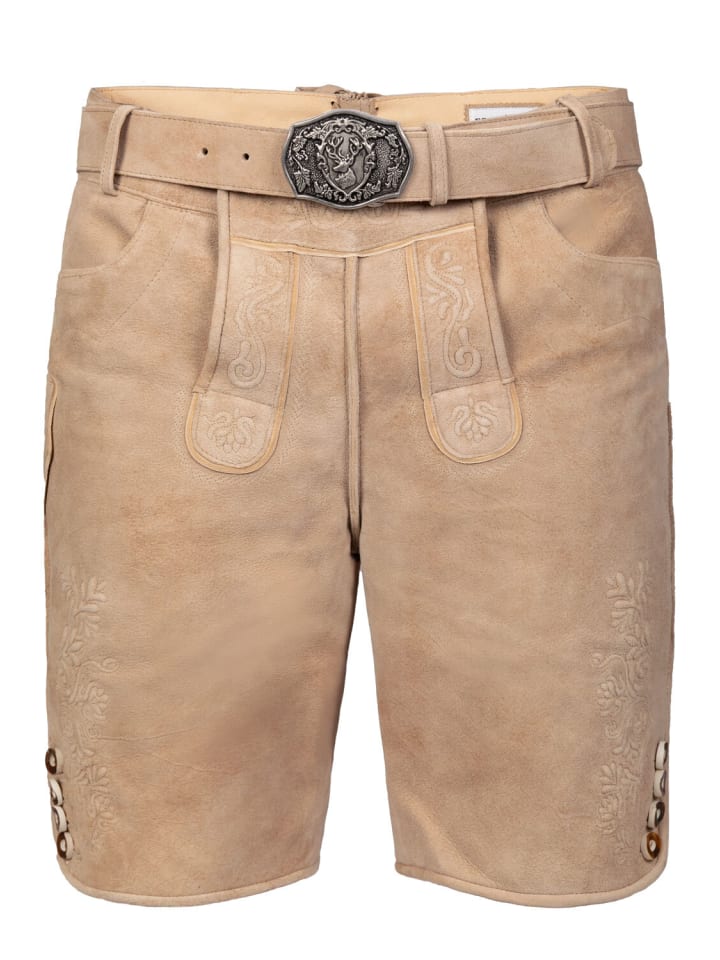 Edelnice Kurze Wildbock Lederhose Balthasar in natur günstig kaufen