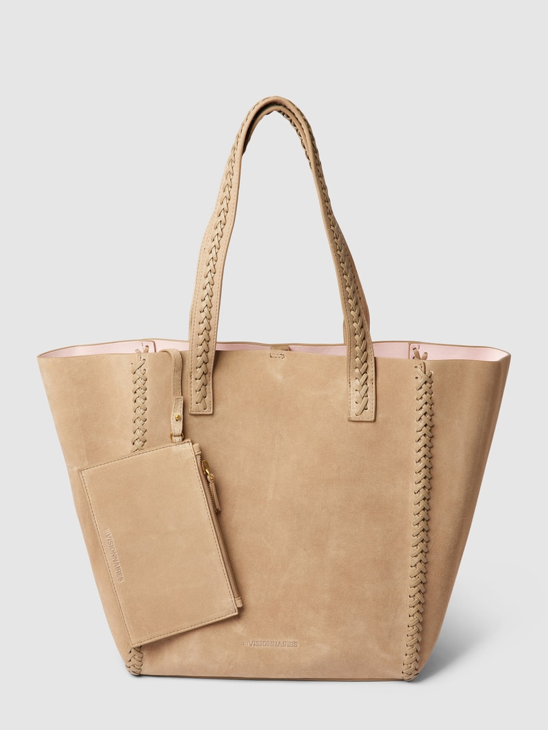 Shopper aus Leder Modell 'COSY LEATHER' in sand