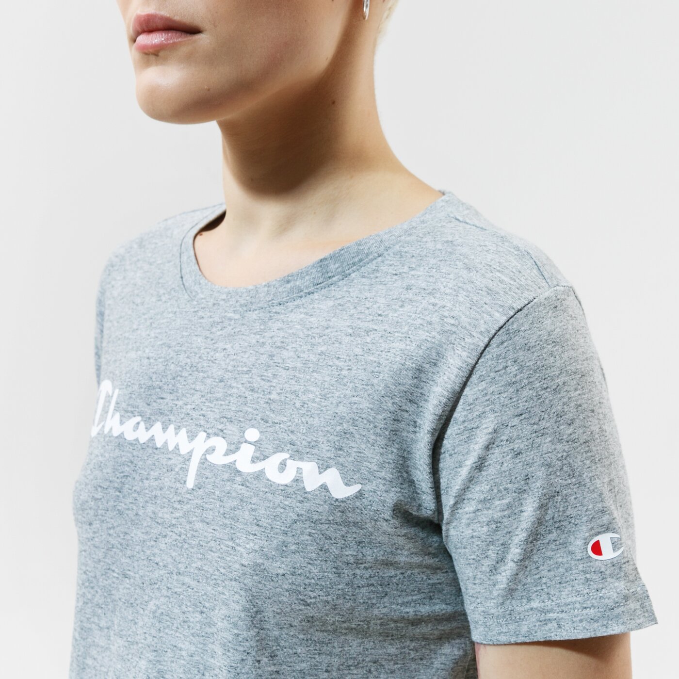 CHAMPION T-SHIRT CREWNECK T-SHIRT Grau