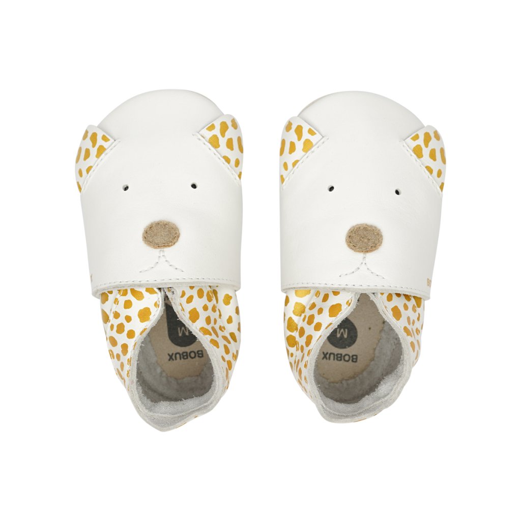 Bobux Dalmatin White (Soft Sole) Krabbelschuhe