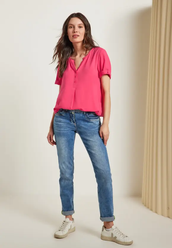 CECIL Unifarbene Basic Bluse