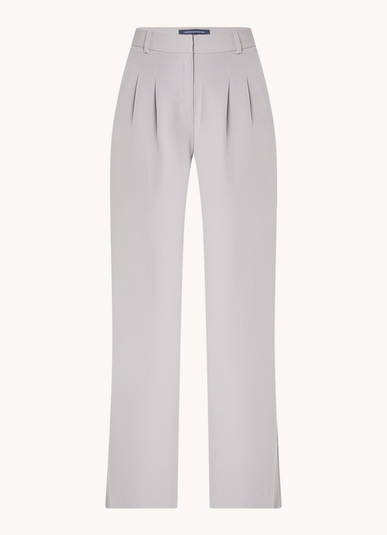 Pantaloni French Connection Echo cu talie înaltă, cu talie largă și buzunare laterale.